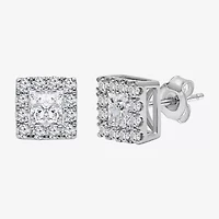 2 CT. T.W. Lab Grown White Diamond 10K White Gold 4.4mm Stud Earrings