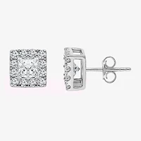 2 CT. T.W. Lab Grown White Diamond 10K White Gold 4.4mm Stud Earrings