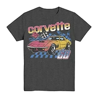 Corvette Little & Big Kid Boys Crew Neck Short Sleeve Regular Fit Graphic T-Shirt