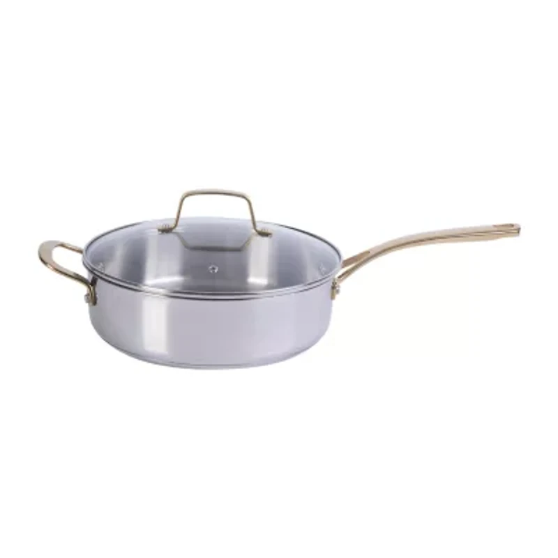 Martha Stewart Castelle Stainless Steel 4.2-qt. Saute Pan with Lid