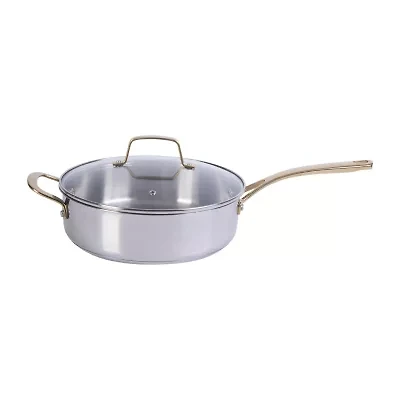 Martha Stewart Castelle Stainless Steel 4.2-qt. Saute Pan with Lid