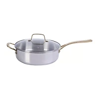 Martha Stewart Castelle Stainless Steel 4.2-qt. Saute Pan with Lid