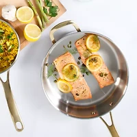 Martha Stewart Castelle Stainless Steel 4.2-qt. Saute Pan with Lid
