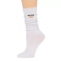 Arizona Halloween Slouch Womens 1 Pair Crew Socks