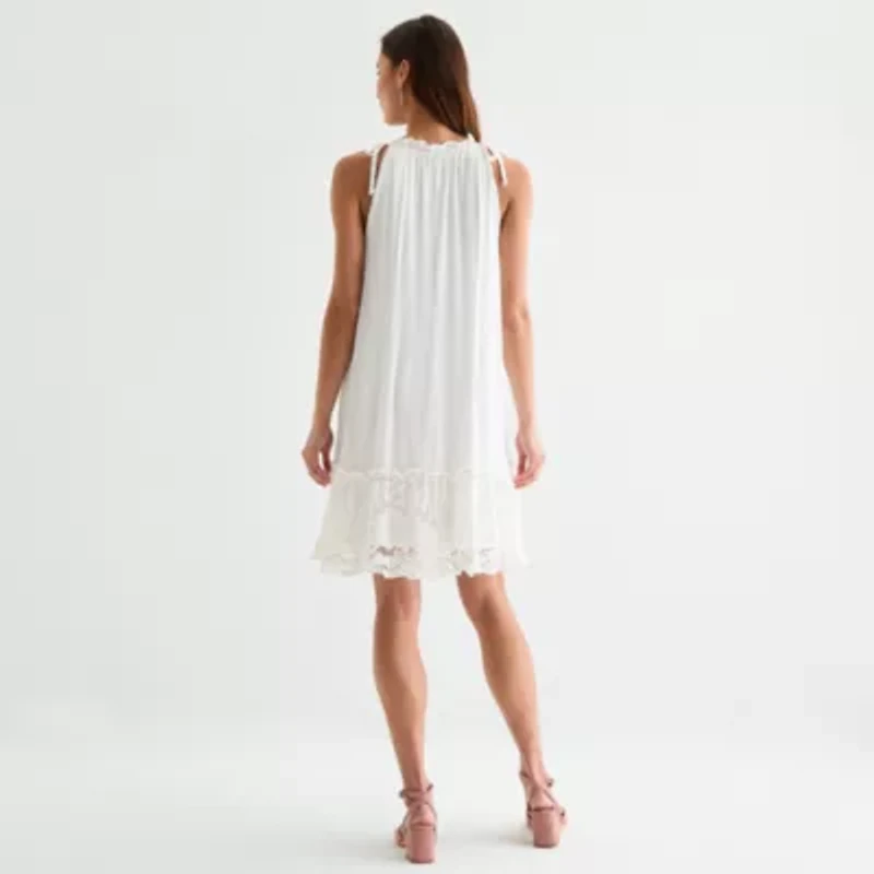 Robbie Bee Womens Sleeveless Swing Dresses