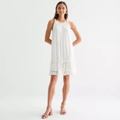 Robbie Bee Womens Sleeveless Swing Dresses