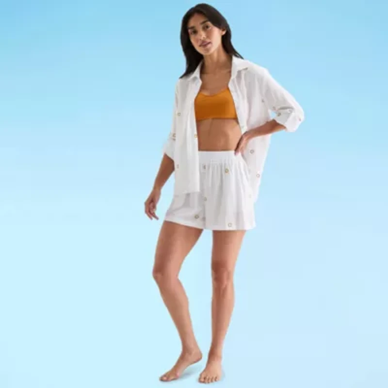 Mynah Dots Swimsuit Cover-Up Tops