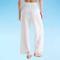 Liz Claiborne Womens Breathable Pants Swimsuit Cover-Up