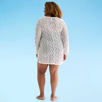 Liz Claiborne Swimsuit Cover-Up Dress Plus