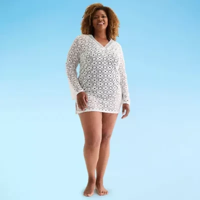 Liz Claiborne Swimsuit Cover-Up Dress Plus