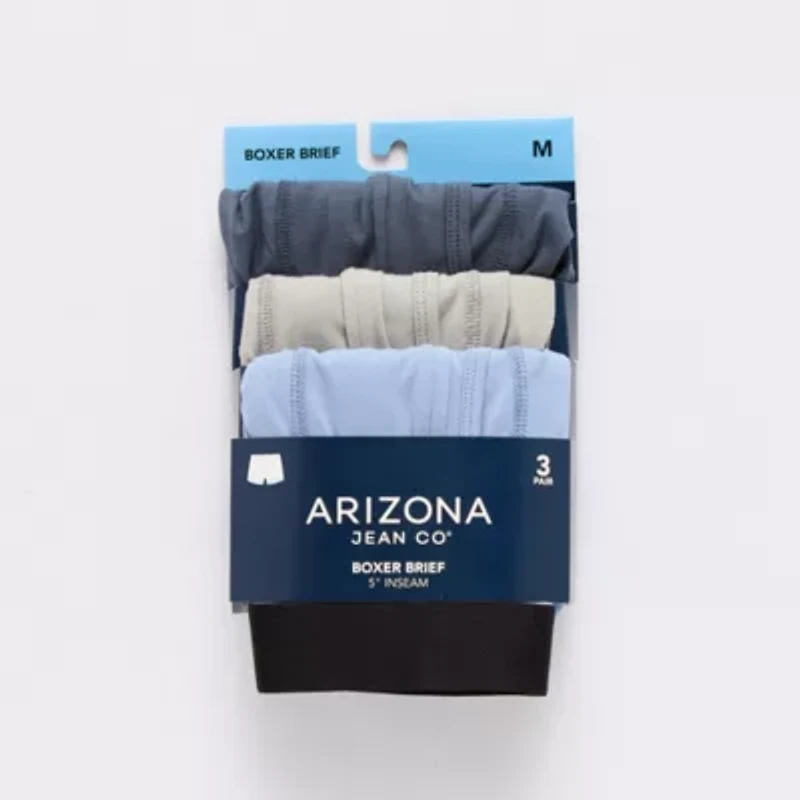 Arizona Mens 3 Pack Boxer Briefs 379140