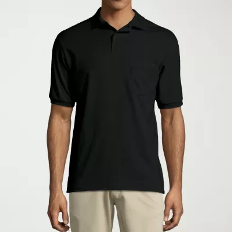 Hanes Ecosmart Unisex Adult Classic Fit Short Sleeve Polo Shirt