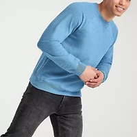 Hanes Mens Crew Neck Long Sleeve Sweatshirt