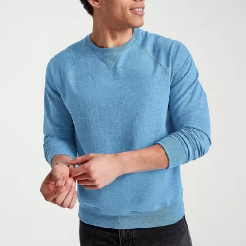 Hanes Mens Crew Neck Long Sleeve Sweatshirt