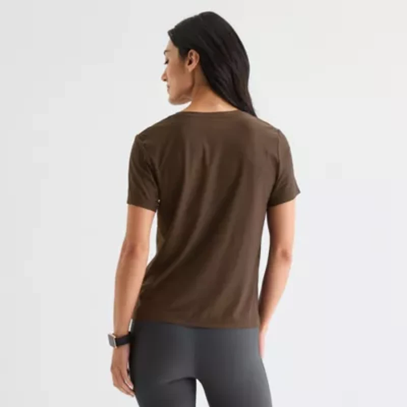 Xersion Womens Performance Crew Neck Short Sleeve T-Shirt