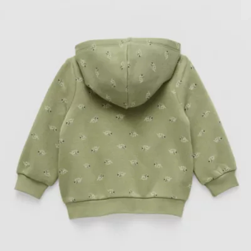 Okie Dokie Baby Boys Fleece Hooded Lightweight Jacket