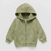 Okie Dokie Baby Boys Fleece Hooded Lightweight Jacket