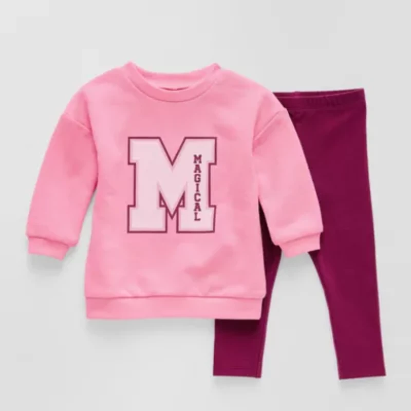 Okie Dokie Baby Girls 2-pc. Pant Set