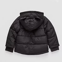 Okie Dokie Toddler Boys Water Resistant Heavyweight Puffer Jacket