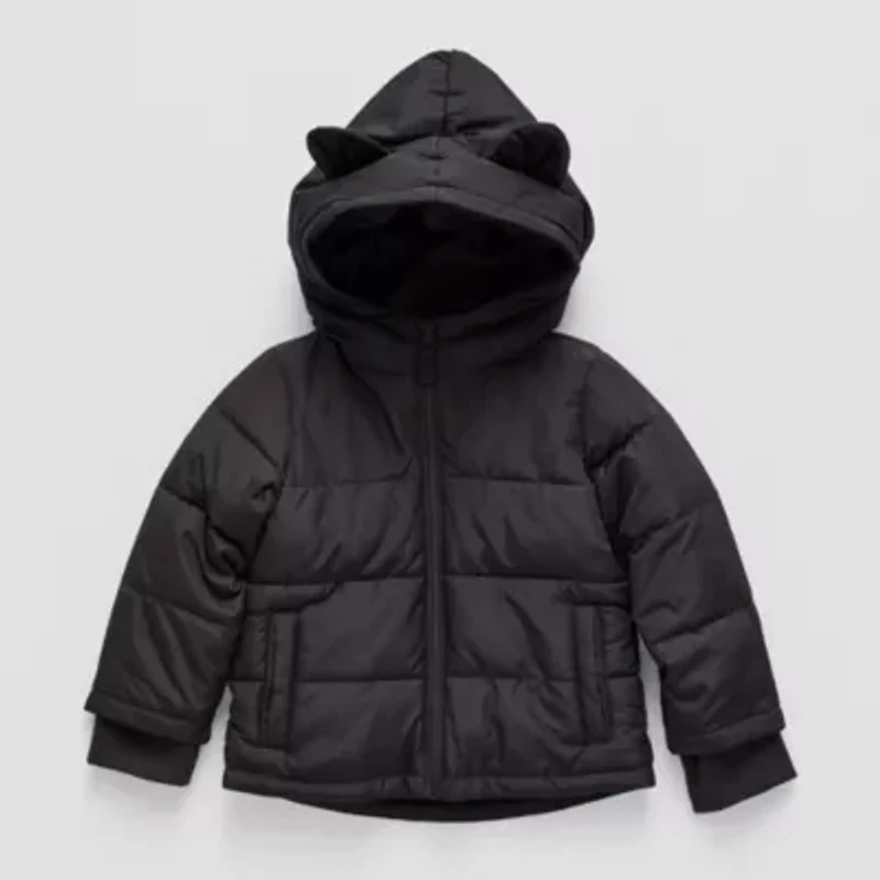 Okie Dokie Toddler Boys Water Resistant Heavyweight Puffer Jacket