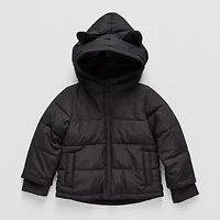 Okie Dokie Toddler Boys Water Resistant Heavyweight Puffer Jacket