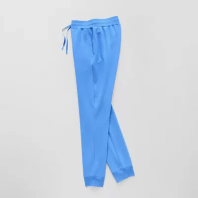 Xersion Super Soft Little & Big Kid Girls Cuffed Mid Rise Regular Fit Fleece Jogger Pant