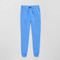 Xersion Super Soft Little & Big Kid Girls Cuffed Mid Rise Regular Fit Fleece Jogger Pant
