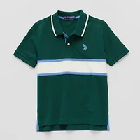 U.S. Polo Assn. Little & Big Kid Boys Short Sleeve Regular Fit Embroidered Polo Shirt