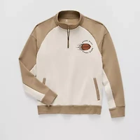 Xersion Double Knit Fleece Little & Big Kid Boys High Neck Long Sleeve Fleece Active Quarter-Zip Pullover