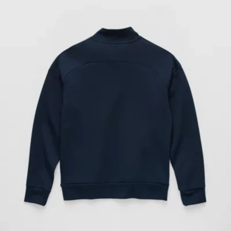 Xersion Double Knit Fleece Little & Big Kid Boys High Neck Long Sleeve Active Quarter-Zip Pullover