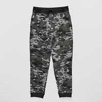 Xersion Little & Big Kid Boys Cuffed Mid Rise Regular Fit Fleece Husky Jogger Pant