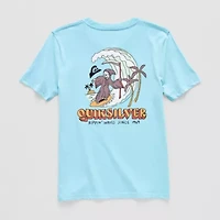 Quiksilver Big Kid Boys Crew Neck Short Sleeve Regular Fit Graphic T-Shirt