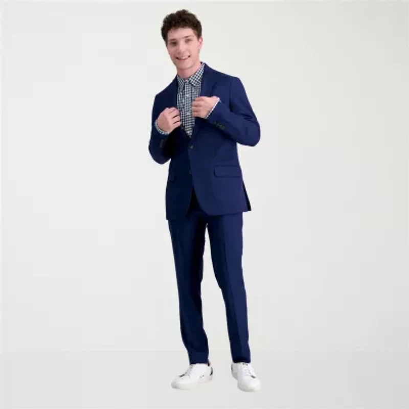 Haggar Smart Wash Tech Suit Mens Stretch Fabric Slim Fit Suit Jacket