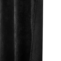 Regal Home Talia Embossed Grommet Top Energy Saving Blackout Set of 2 Curtain Panel