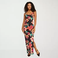 Premier Amour Womens Cowl Neck Sleeveless Maxi Dress
