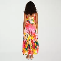 Premier Amour Womens Square Neck Sleeveless Maxi Dress