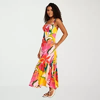Premier Amour Womens Square Neck Sleeveless Maxi Dress