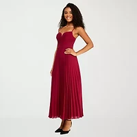 Premier Amour Womens V Neck Sleeveless Evening Gown