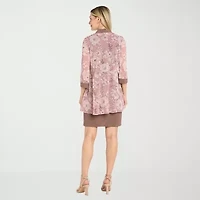 R & M Richards Womens Floral Jacket Dress
