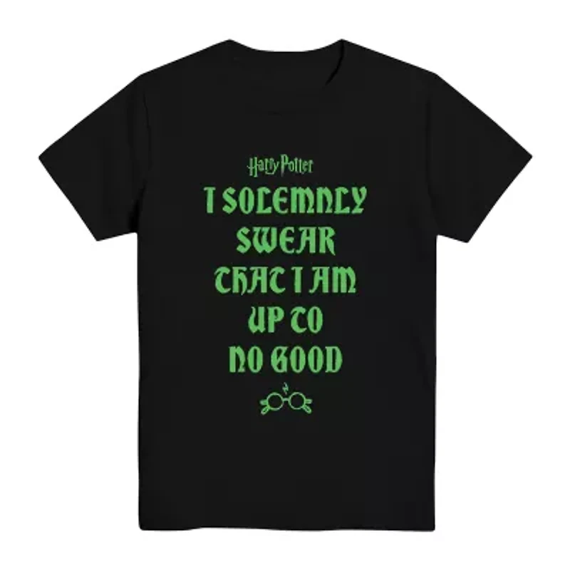 Little & Big Kid Boys Crew Neck Short Sleeve Regular Fit Harry Potter Graphic T-Shirt