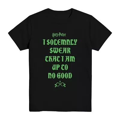 Little & Big Kid Boys Crew Neck Short Sleeve Regular Fit Harry Potter Graphic T-Shirt