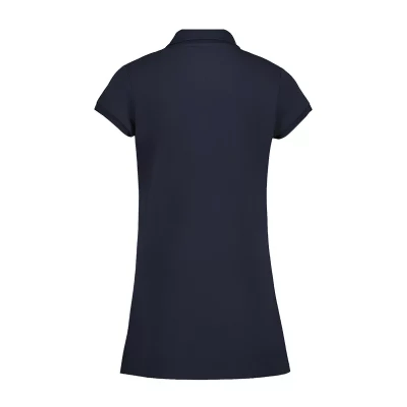 IZOD Little & Big Kid Girls Short Sleeve Shirt Dress