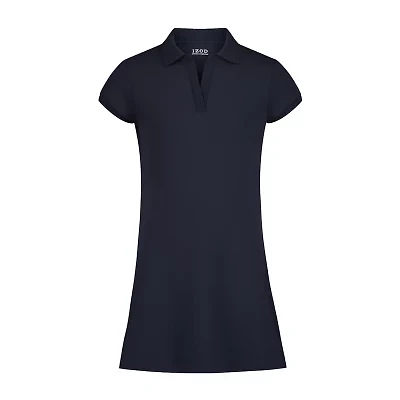 IZOD Little & Big Kid Girls Short Sleeve Shirt Dress