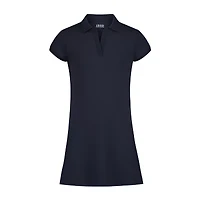 IZOD Little & Big Kid Girls Short Sleeve Shirt Dress