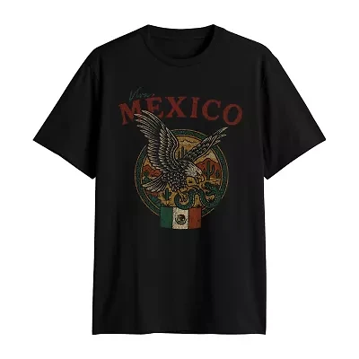 Mens Crew Neck Short Sleeve Regular Fit Graphic T-Shirt
