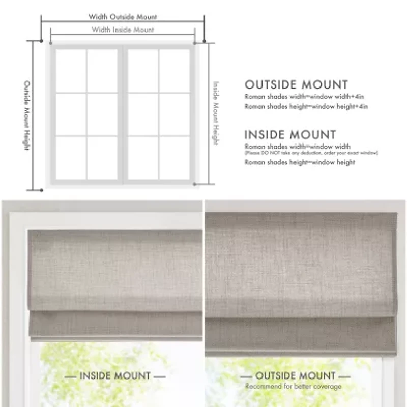 Madison Park Room Darkening Cordless Roman Shade