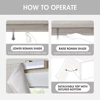 Madison Park Room Darkening Cordless Roman Shade
