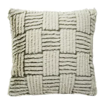 Indigo Road by Egypt Sherrod Sandova Faux Fur Square Throw Pillow