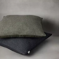 Indigo Road by Egypt Sherrod Driss Boucle Square Throw Pillow