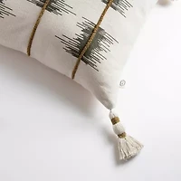 Indigo Road by Egypt Sherrod Jasma Ikat Stripe Square Throw Pillow